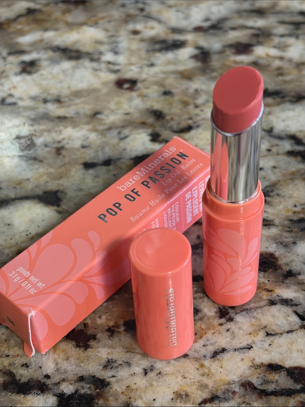 🖤💕Bareminerals Peach Passion Pop of Passion Lip Oil Balm